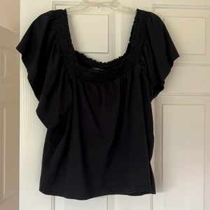 J Crew smocked cotton shirt